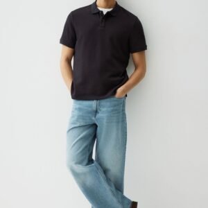 Mercerized Slim-Fit Polo Tee